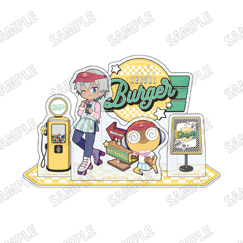 『ケロロ軍曹』ミニアクリルジオラマ【ケロロバーガーver.】4クルル&サブロー